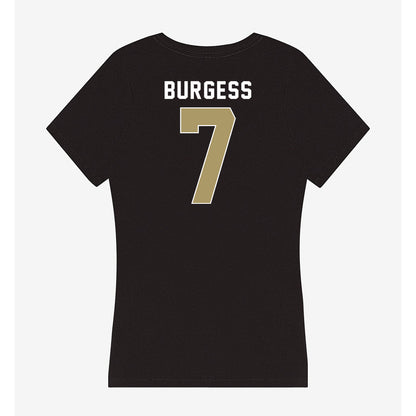 UNC Charlotte - NCAA Football : DJ Burgess - Women's V-Neck T-Shirt-1