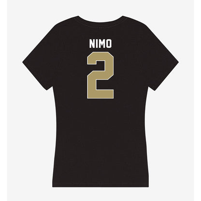 UNC Charlotte - NCAA Women's Basketball : Karen Nimo - Women's V-Neck T-Shirt-1