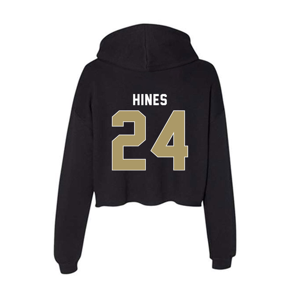 UNC Charlotte - NCAA Football : Josh Hines - Women's Crop Fleece Hoodie-1