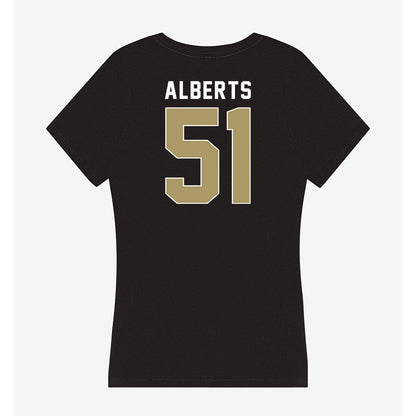 UNC Charlotte - NCAA Baseball : Andrew Alberts - Women's V-Neck T-Shirt-1