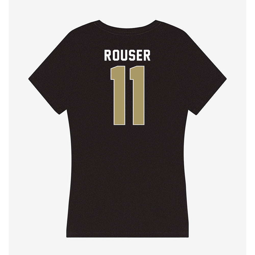 UNC Charlotte - NCAA Women's Basketball : Alana Rouser - Women's V-Neck T-Shirt-1