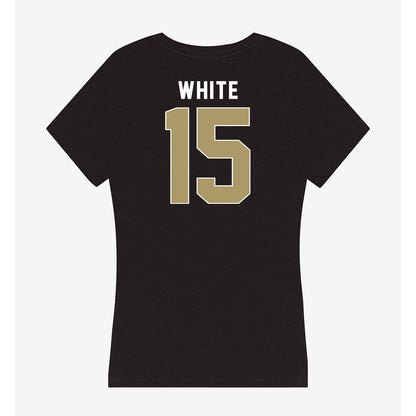 UNC Charlotte - NCAA Women's Basketball : Daphane White - Women's V-Neck T-Shirt-1