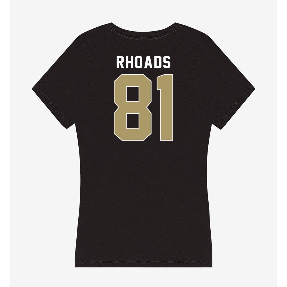 UNC Charlotte - NCAA Football : Brady Rhoads - Women's V-Neck T-Shirt-1