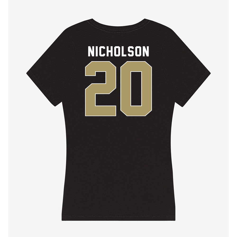 UNC Charlotte - NCAA Football : Donte Nicholson - Women's V-Neck T-Shirt-1