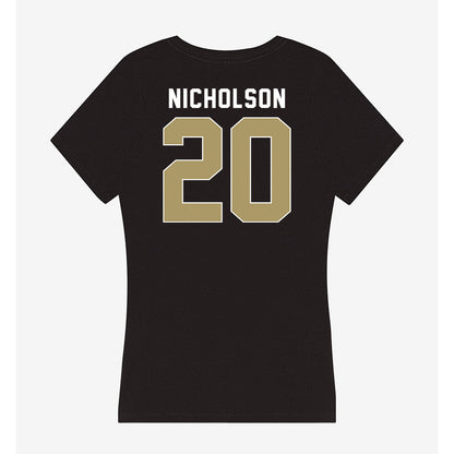 UNC Charlotte - NCAA Football : Donte Nicholson - Women's V-Neck T-Shirt-1
