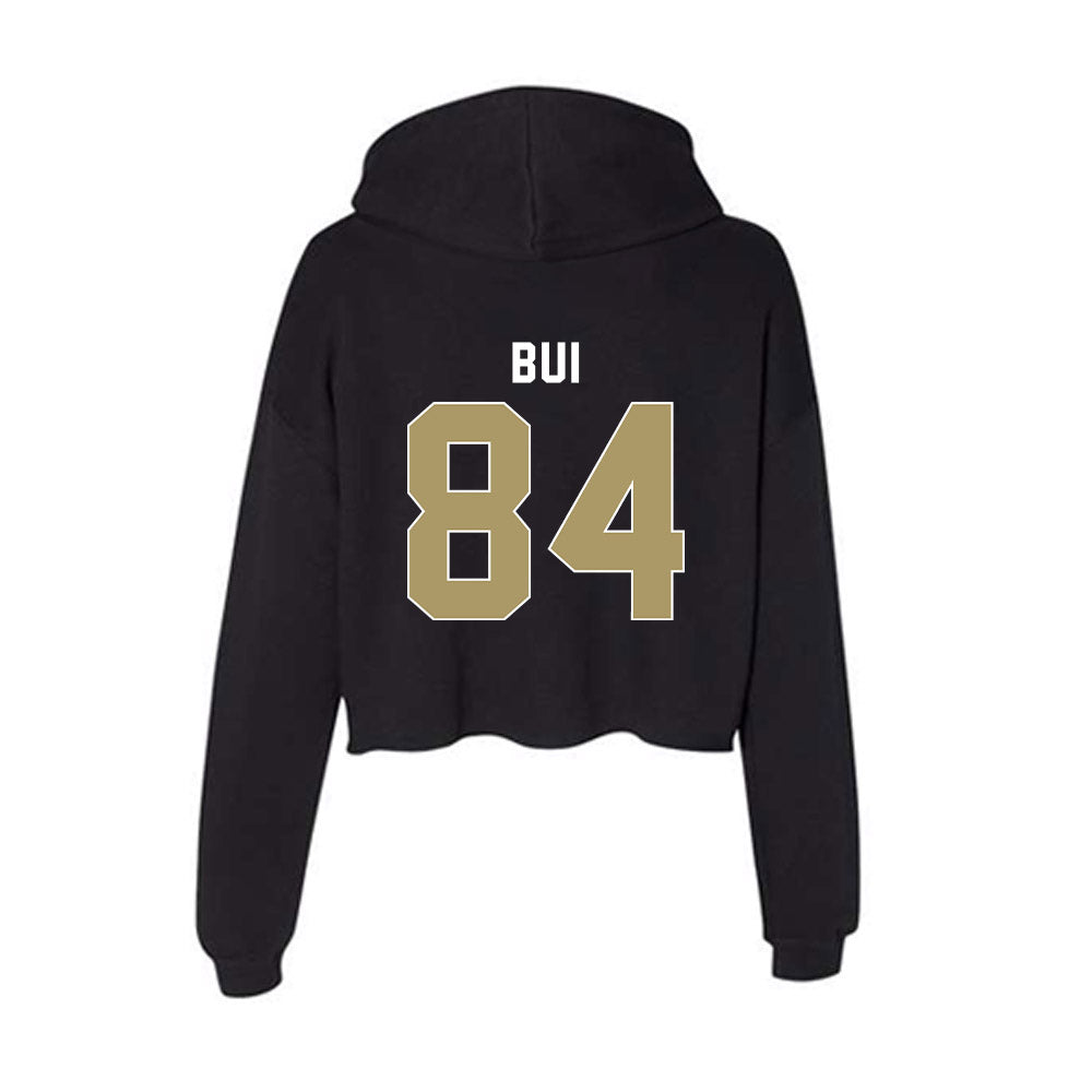 UNC Charlotte - NCAA Football : Aiden Bui - Women's Crop Fleece Hoodie-1
