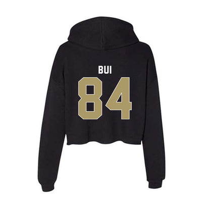 UNC Charlotte - NCAA Football : Aiden Bui - Women's Crop Fleece Hoodie-1