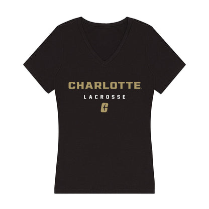 UNC Charlotte - NCAA Women's Lacrosse : Caroline Whelan - Women's V-Neck T-Shirt-0