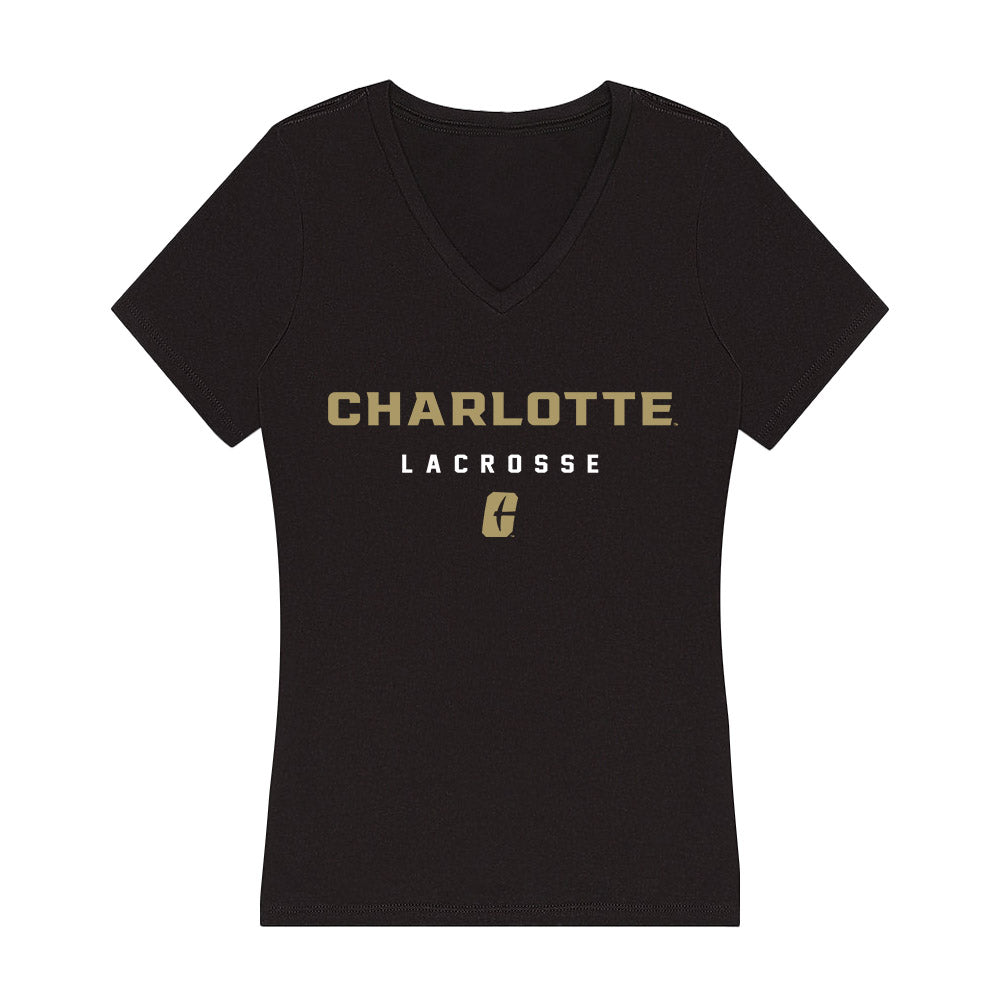 UNC Charlotte - NCAA Women's Lacrosse : Kylee Keenan - Women's V-Neck T-Shirt-0
