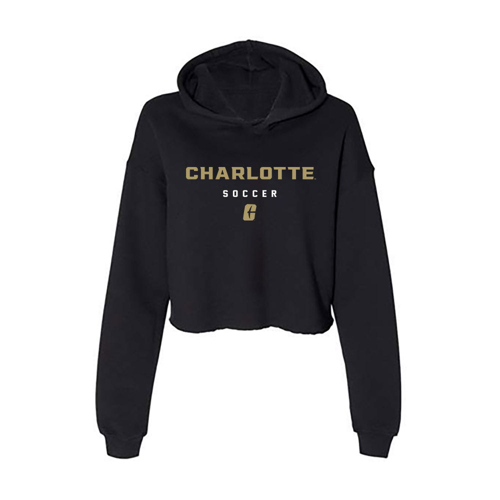 UNC Charlotte - NCAA Women's Soccer : Chloe Waddington - Women's Crop Fleece Hoodie-0