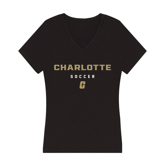UNC Charlotte - NCAA Women's Soccer : Kyla Osborne - Women's V-Neck T-Shirt-0