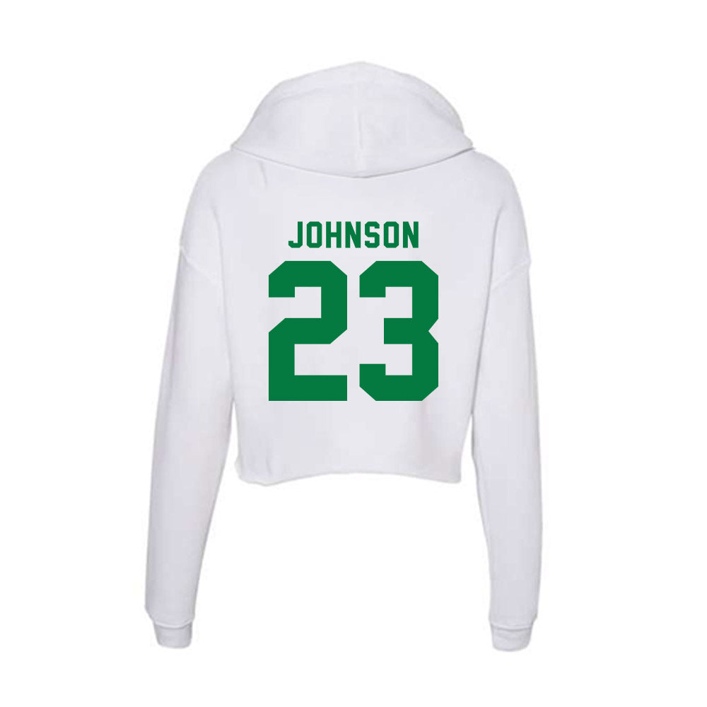 OKBU - NCAA Baseball : Quinn Johnson - Women's Crop Fleece Hoodie-1
