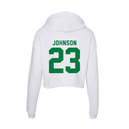 OKBU - NCAA Baseball : Quinn Johnson - Women's Crop Fleece Hoodie-1