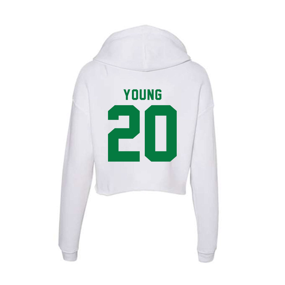 OKBU - NCAA Football : Xzavier Young - Classic Shersey Women's Crop Fleece Hoodie-1