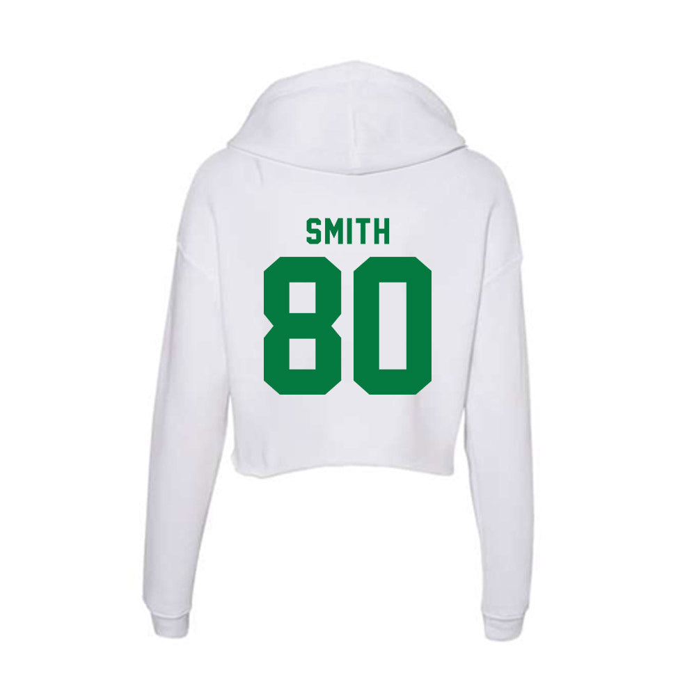 OKBU - NCAA Football : TJ Smith - Classic Shersey Women's Crop Fleece Hooded Sweatshirt-1
