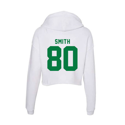 OKBU - NCAA Football : TJ Smith - Classic Shersey Women's Crop Fleece Hooded Sweatshirt-1