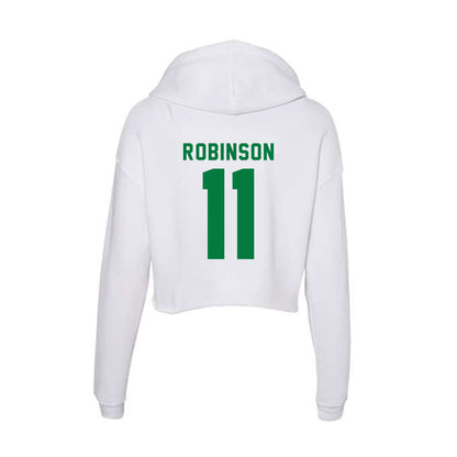 OKBU - NCAA Football : Beckham Robinson - Classic Shersey Women's Crop Fleece Hooded Sweatshirt-1