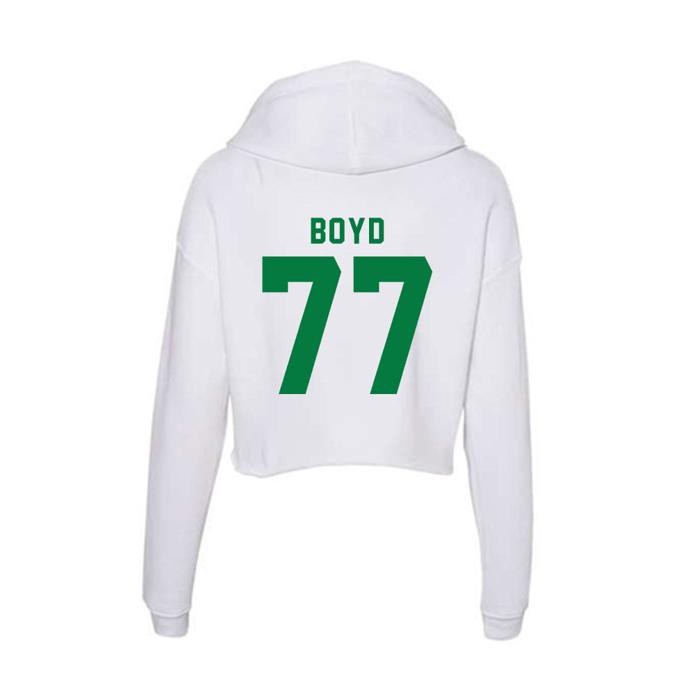 OKBU - NCAA Football : Carter Boyd - Women's Crop Fleece Hoodie-1