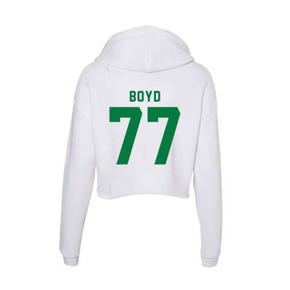 OKBU - NCAA Football : Carter Boyd - Women's Crop Fleece Hoodie-1