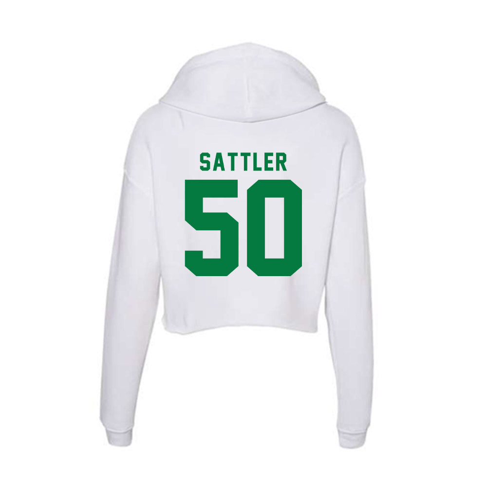 OKBU - NCAA Football : Landry Sattler - Classic Shersey Women's Crop Fleece Hooded Sweatshirt-1