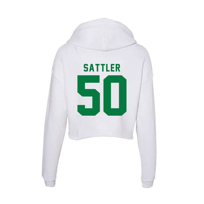 OKBU - NCAA Football : Landry Sattler - Classic Shersey Women's Crop Fleece Hooded Sweatshirt-1