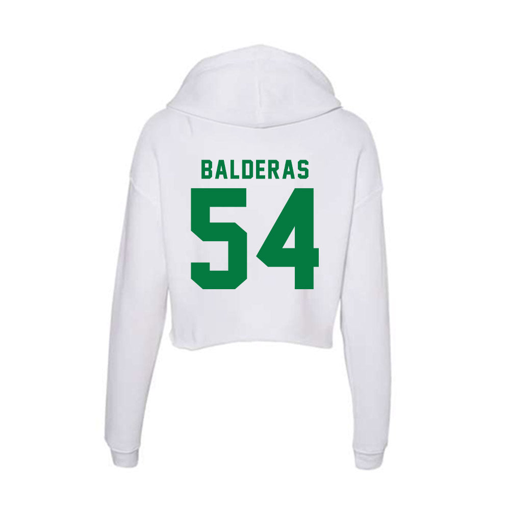 OKBU - NCAA Football : David Balderas - Classic Shersey Women's Crop Fleece Hooded Sweatshirt-1
