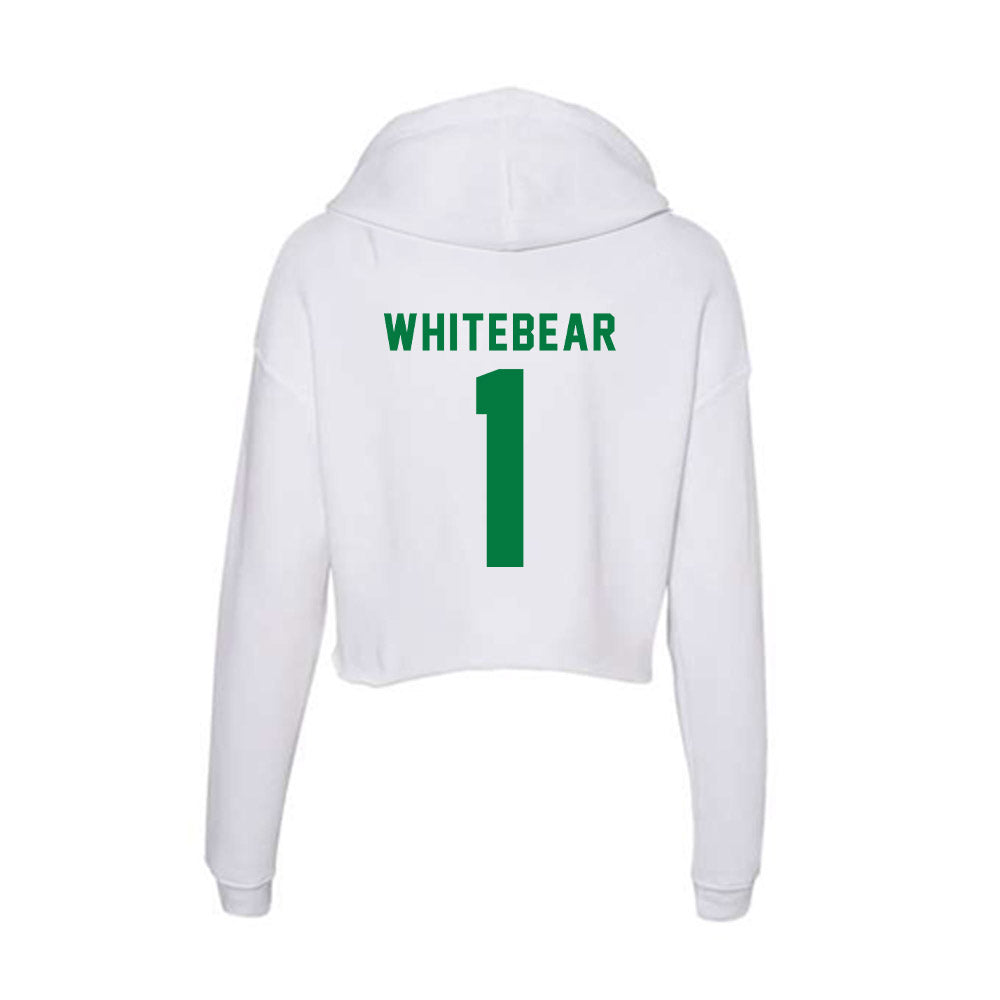OKBU - NCAA Football : Charles Whitebear - Women's Crop Fleece Hoodie-1