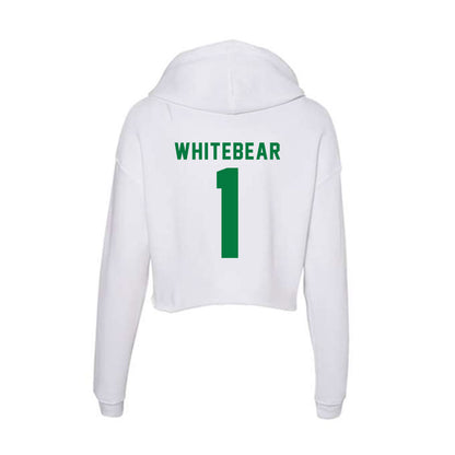 OKBU - NCAA Football : Charles Whitebear - Women's Crop Fleece Hoodie-1