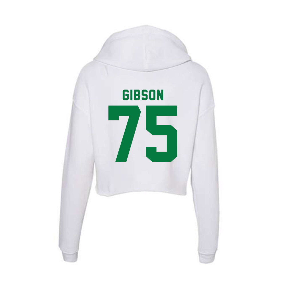 OKBU - NCAA Football : Brennan Gibson - Women's Crop Fleece Hoodie-1
