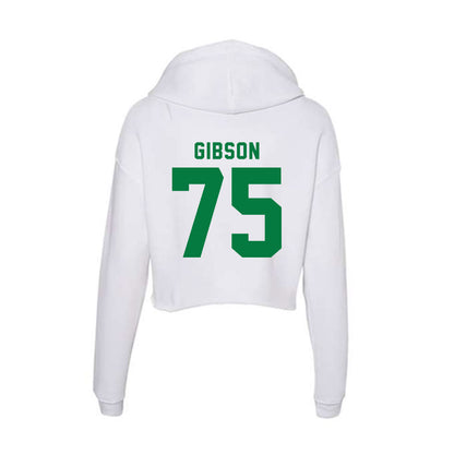 OKBU - NCAA Football : Brennan Gibson - Women's Crop Fleece Hoodie-1