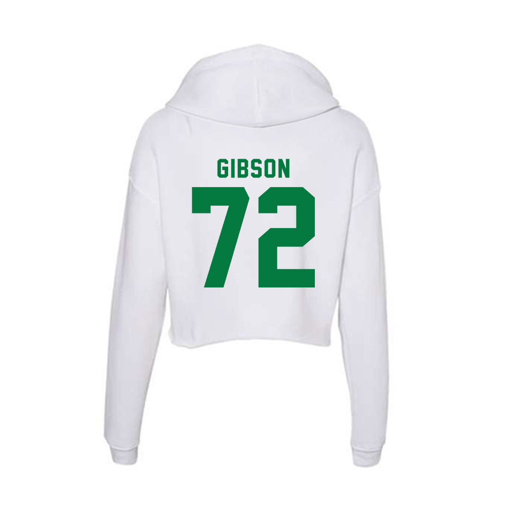 OKBU - NCAA Football : Brennan Gibson - Women's Crop Fleece Hoodie-1