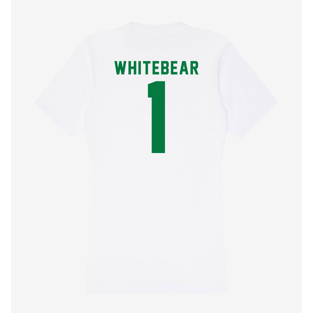 OKBU - NCAA Football : Charles Whitebear - Women's V-Neck T-Shirt-1