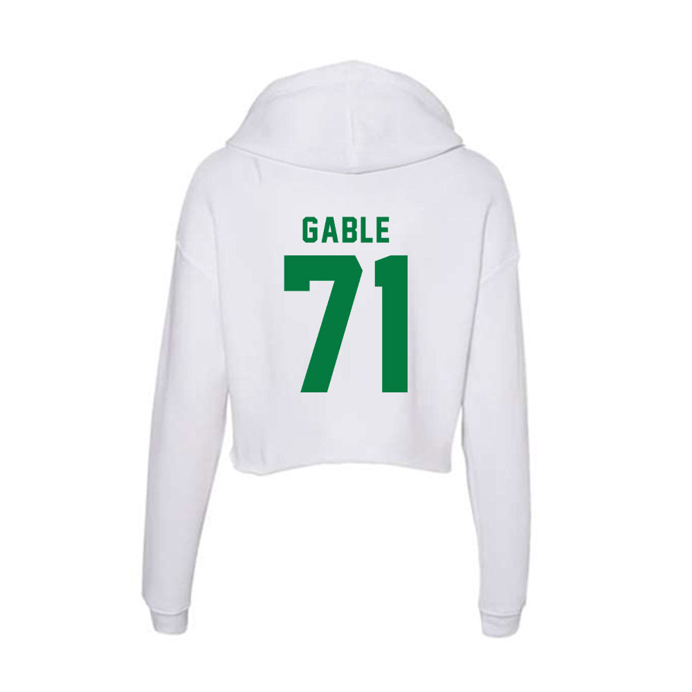 OKBU - NCAA Football : Tristan Gable - Women's Crop Fleece Hoodie-1