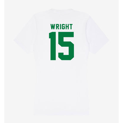 OKBU - NCAA Women's Basketball : Faith Wright - Women's V-Neck T-Shirt-1