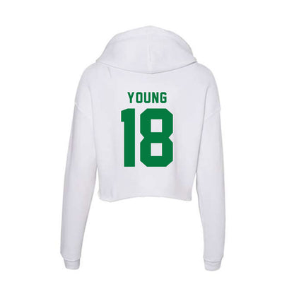 OKBU - NCAA Football : Xzavier Young - Classic Shersey Women's Crop Fleece Hooded Sweatshirt-1