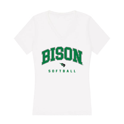 OKBU - NCAA Softball : Jaycee Shaffer - Women's V-Neck T-Shirt-0