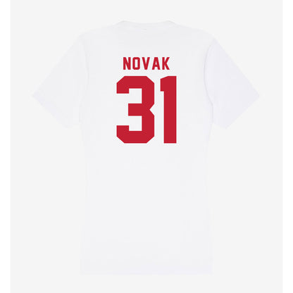 Miami of Ohio - NCAA Baseball : Ryan Novak - Women's V-Neck T-Shirt-1