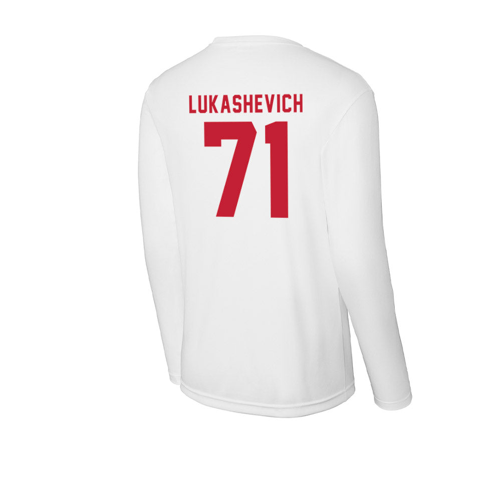 Miami of Ohio - NCAA Men's Ice Hockey : Vladislav Lukashevich - Activewear Long Sleeve T-Shirt-1