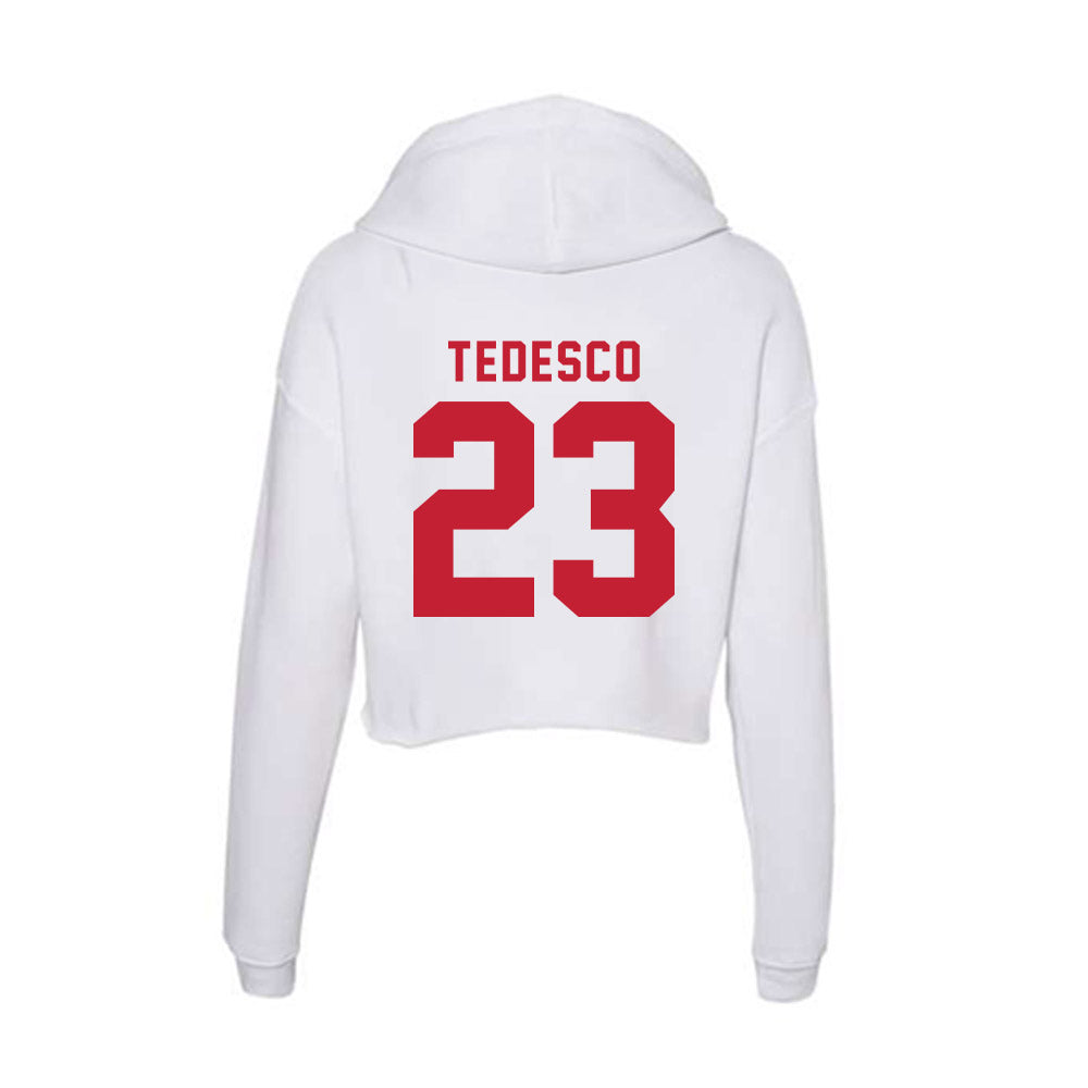 Miami of Ohio - NCAA Baseball : Jake Tedesco - Women's Crop Fleece Hoodie-1