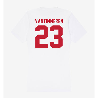 Miami of Ohio - NCAA Women's Basketball : Emily Vantimmeren - Women's V-Neck T-Shirt-1