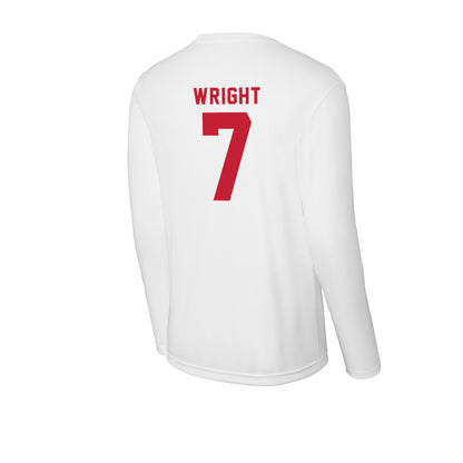 Miami of Ohio - NCAA Men's Basketball : Ethan Wright - Activewear Long Sleeve T-Shirt-1