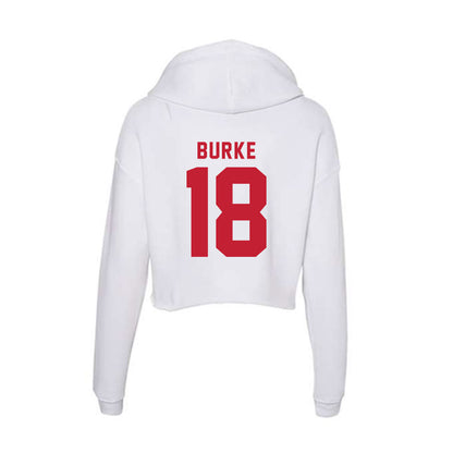 Miami of Ohio - NCAA Women's Soccer : Maddie Burke - Women's Crop Fleece Hoodie-1