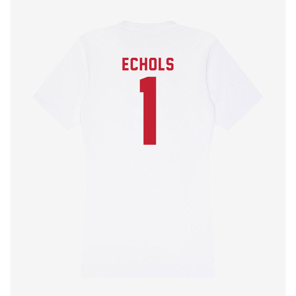 Miami of Ohio - NCAA Baseball : Taylor Echols - Women's V-Neck T-Shirt-1