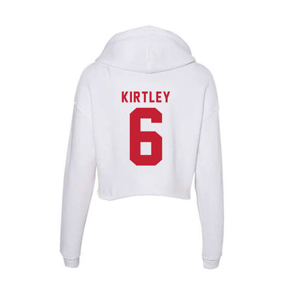 Miami of Ohio - NCAA Baseball : Ryder Kirtley - Women's Crop Fleece Hoodie-1