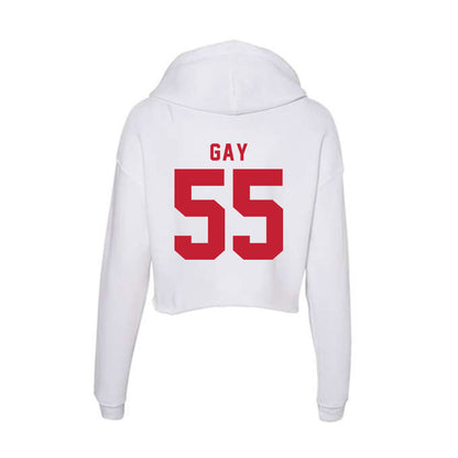 Miami of Ohio - NCAA Baseball : Alex Gay - Women's Crop Fleece Hoodie-1