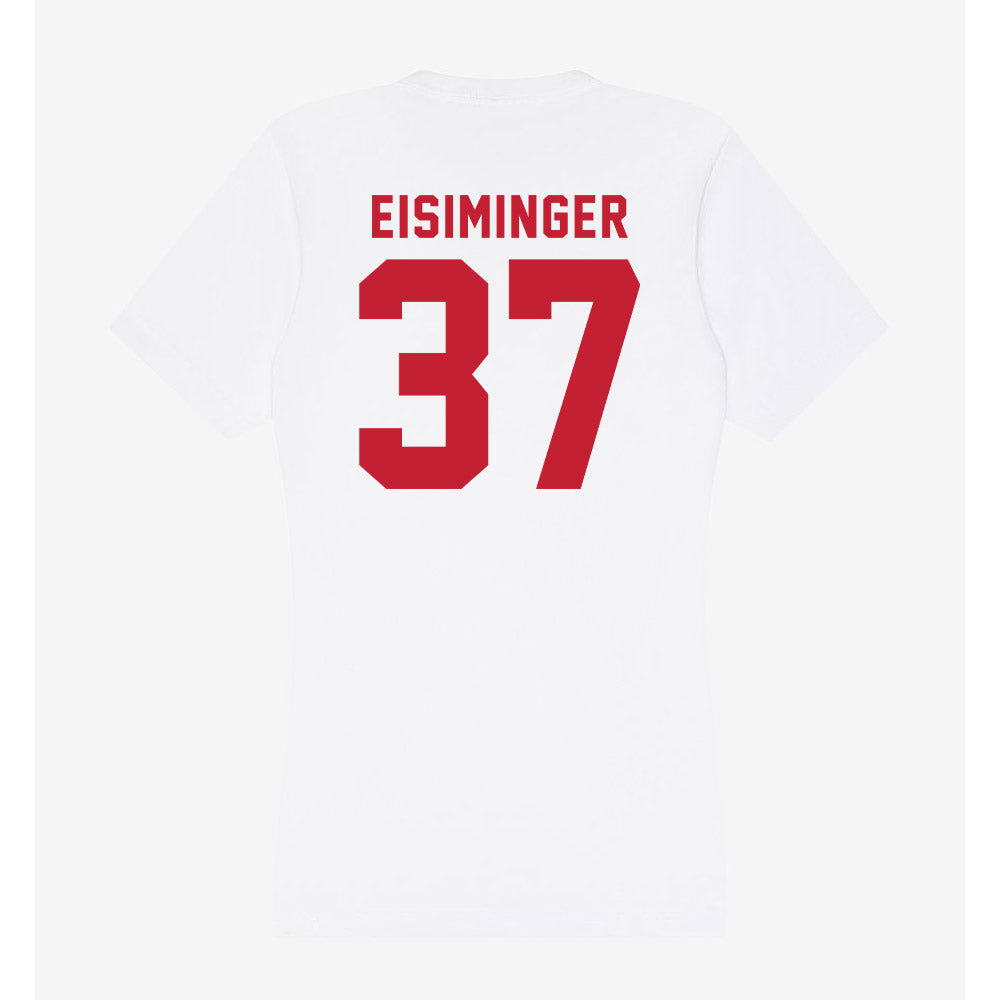 Miami of Ohio - NCAA Baseball : Jared Eisiminger - Women's V-Neck T-Shirt-1
