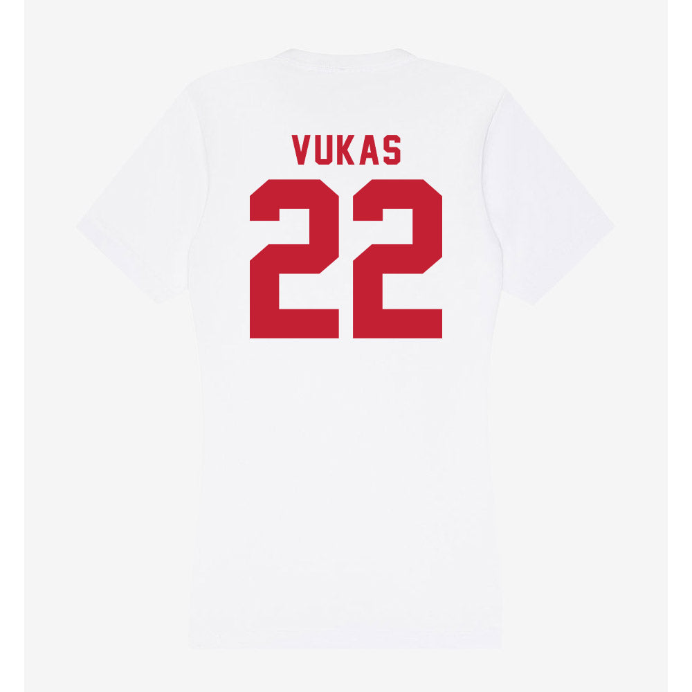 Miami of Ohio - NCAA Men's Ice Hockey : Branko Vukas - Women's V-Neck T-Shirt-1
