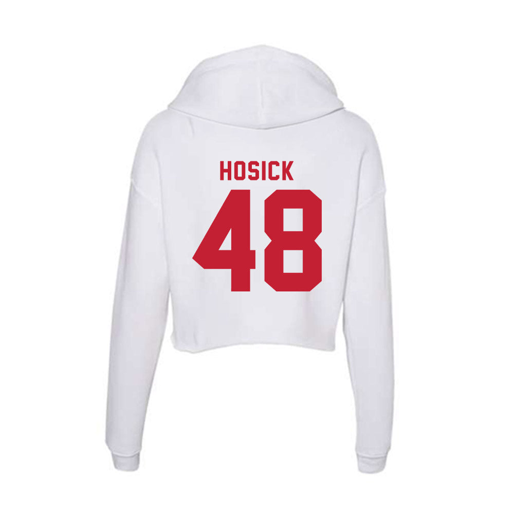 Miami of Ohio - NCAA Softball : Presley Hosick - Women's Crop Fleece Hoodie-1