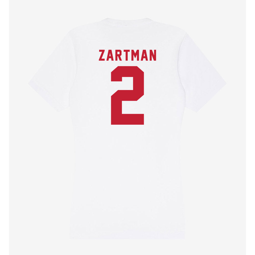 Miami of Ohio - NCAA Women's Basketball : Brooke Zartman - Women's V-Neck T-Shirt-1