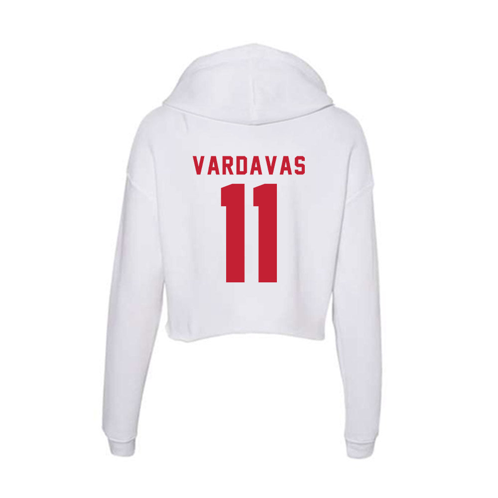 Miami of Ohio - NCAA Baseball : Nick Vardavas - Women's Crop Fleece Hoodie-1